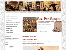 Tablet Screenshot of dee-dawdesigns.com